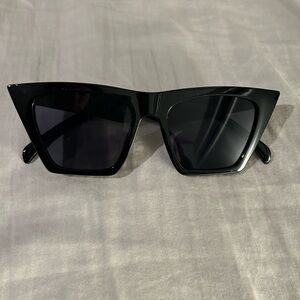 Women’s Black Cat-Eye Edge Sunglasses